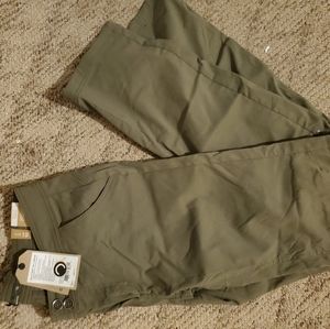 Prana Halle Pants 10 Tall NWT Cargo Green